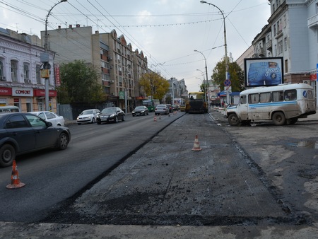 На Чапаева не успели до утра заменить некачественный асфальт