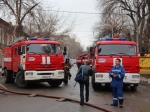 В историческом центре Саратова горит жилой дом