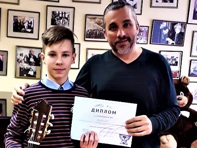 Учащийся ДШИ №8 Егор Лепешкин был отобран на мастер-класс старшего преподавателя РАМ им. Гнесиных Артема Дервоеда