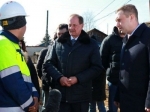 Павел Сурков принял участие в совещании проведенном Губернатором Бусаргиным на строительной площадке путепровода