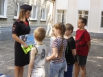 Сотрудники ГИБДД г. Саратова провели занятия с отдыхающими в детском оздоровительном лагере