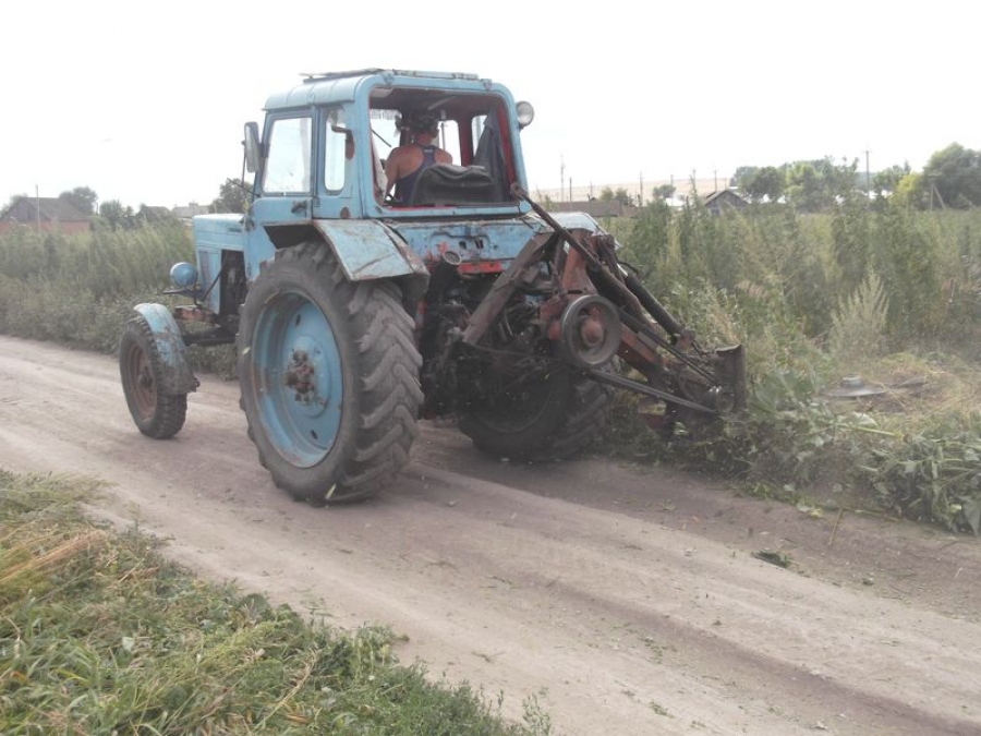В Вязовском МО наводят порядок и косят сорняки 