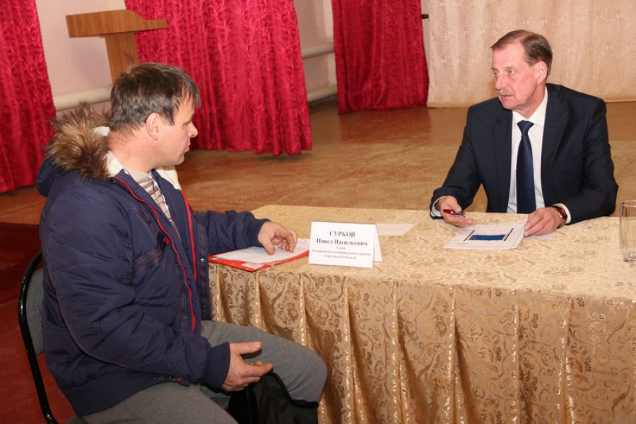 Павел Сурков провел встречу и личный прием с жителями Сторожевки