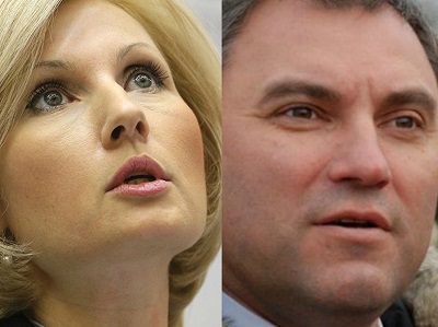 СМИ: По итогам года Володин и Баталина ослабили позиции в рейтинге политиков