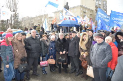 Сотрудники ФГБУ «Саратовская МВЛ» приняли участие в митинге в честь второй годовщины присоединения Крыма к России