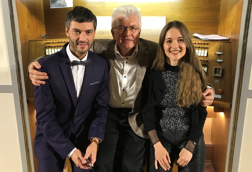 На открытии саратовского органного фестиваля выступили профессор Академии музыки Страсбурга Лидия Ксяшкевич и заслуженный работник республики Коми Михаил Журков