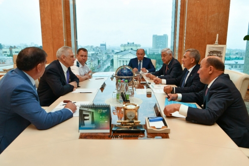 Руководитель Россельхознадзора Сергей Данкверт провел встречу с Президентом Республики Татарстан Рустамом Миннихановым