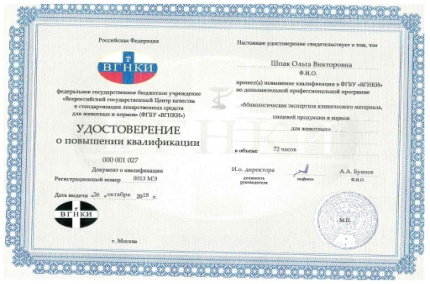 Ведущий ветеринарный врач 