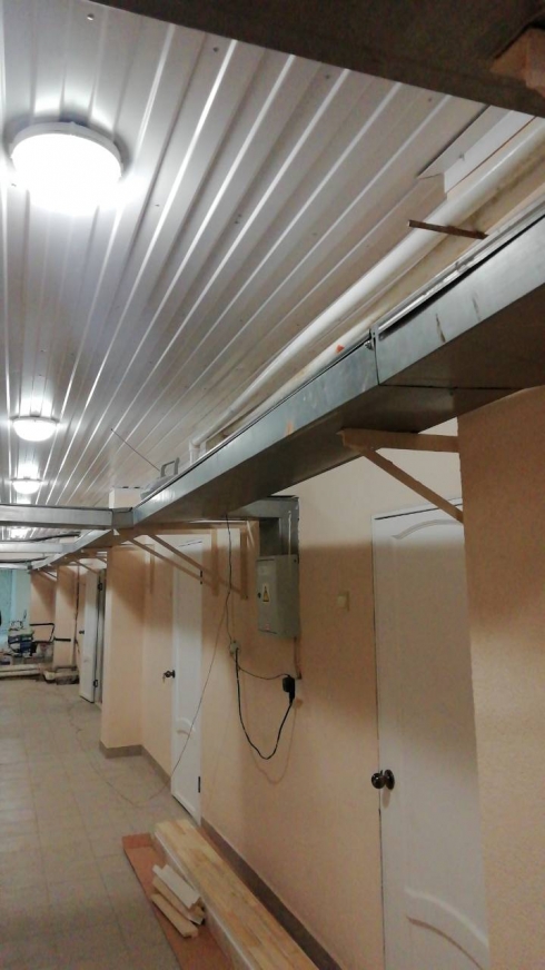 О проведенном ремонте подвального помещения в административном корпусе