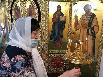 В Энгельсском доме-интернате состоялось традиционное празднование Крещения Господне
