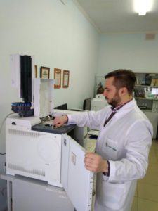 ТО приборов в отделе химических исследований 