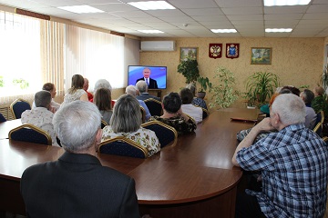В Энгельсском доме-интернате просмотрели трансляцию инаугурации Президента