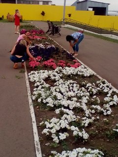 В Октябрьском районе прошел санитарный день по благоустройству