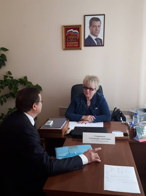 Александра Сызранцева провела очередной прием граждан