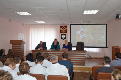 В ФГБУ «Саратовская МВЛ» состоялось торжественное собрание, посвященное предстоящему празднованию Дня Победы