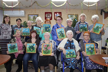 В Энгельсском доме-интернате прошел заключительный мастер-класс  в рамках проекта «Шерстяная акварель»