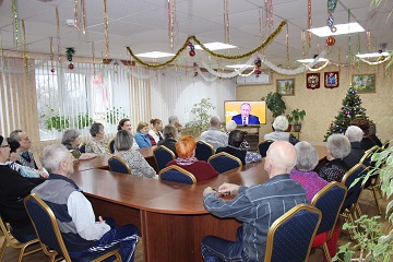 В Энгельсском доме-интернате с интересом смотрели пресс-конференцию Президента 