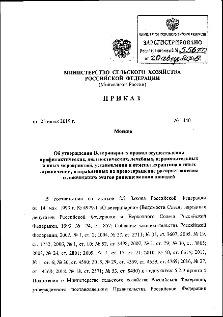 Вступили в действие новые ветеринарные правила