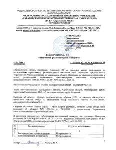 Органом инспекции Саратовской ветлаборатории проведена карантинная фитосанитарная экспертиза