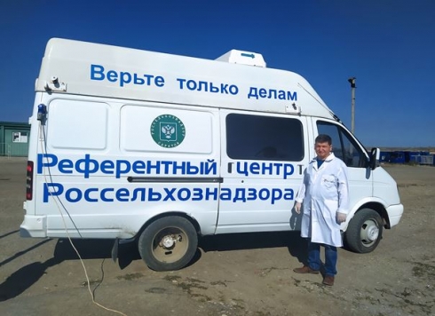  ФГБУ «Саратовская МВЛ» организована работа передвижной лаборатории на границе с Республикой Казахстан