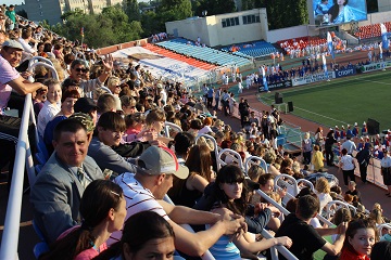 Проживающие Энгельсского дома-интерната для престарелых и инвалидов присутствовали на открытии Спартакиады пенсионеров