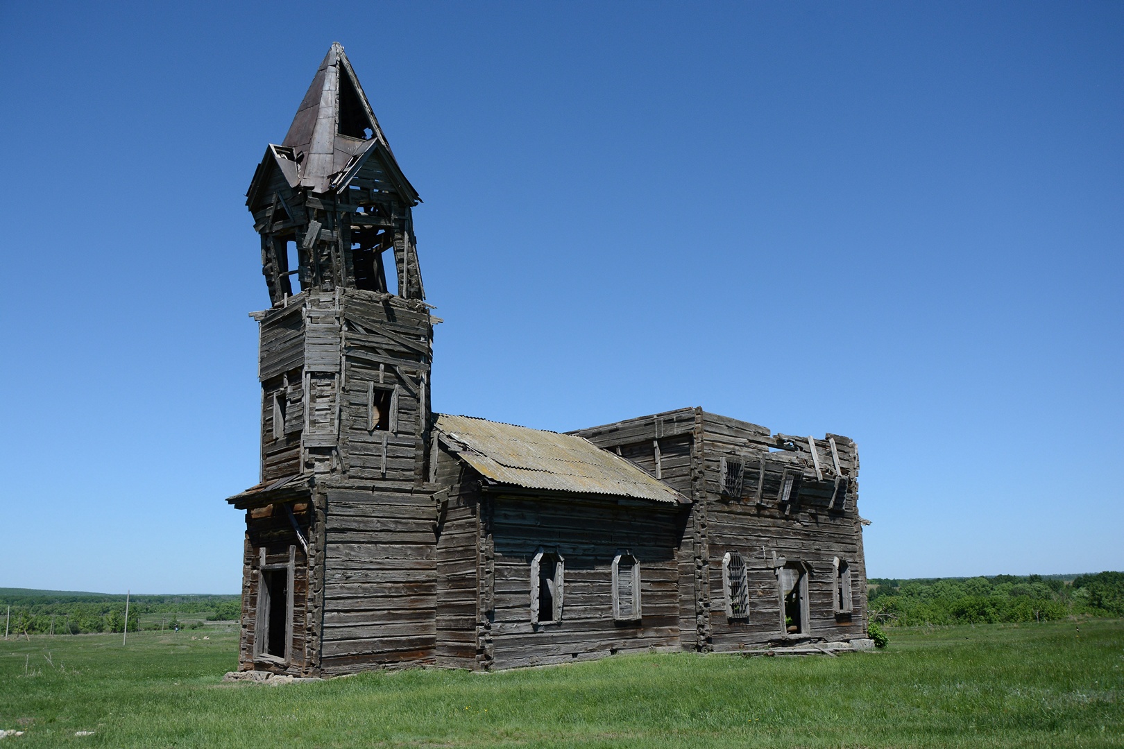 Церковь деревянная Аткарский р н